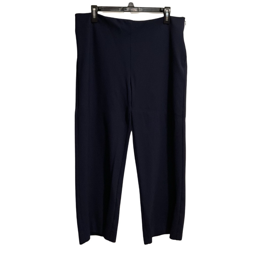 J. McLaughlin Women’s Capri Pants With Side Zip Blue Mid-Rise‎